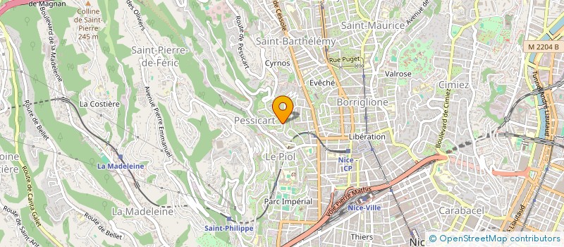 localisation de l'entreprise UN AMI SUR PLACE à NICE