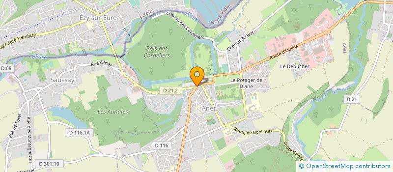 localisation de l'entreprise UN AMOUR DE BOUGIE  ANET