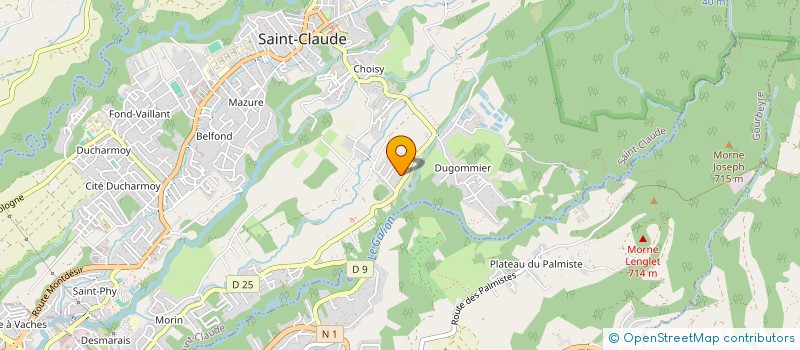 localisation de l'entreprise UN AMOUR DE CAKES à SAINT-CLAUDE