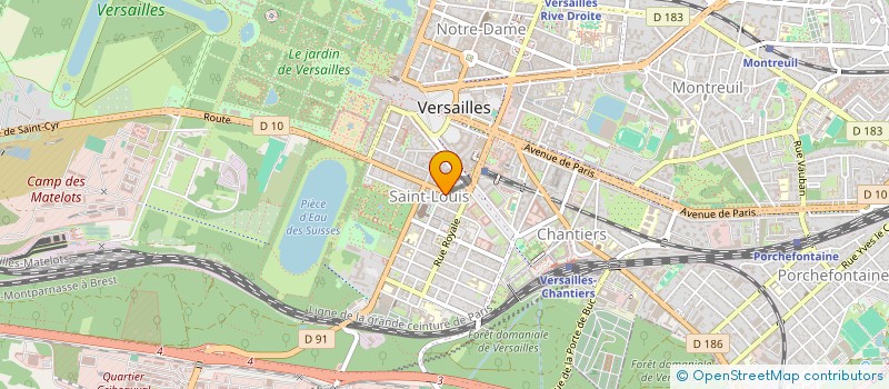 localisation de l'entreprise UN ANGE PASSE à VERSAILLES