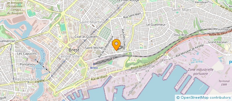 localisation de l'entreprise UN ANGE PASSE à BREST