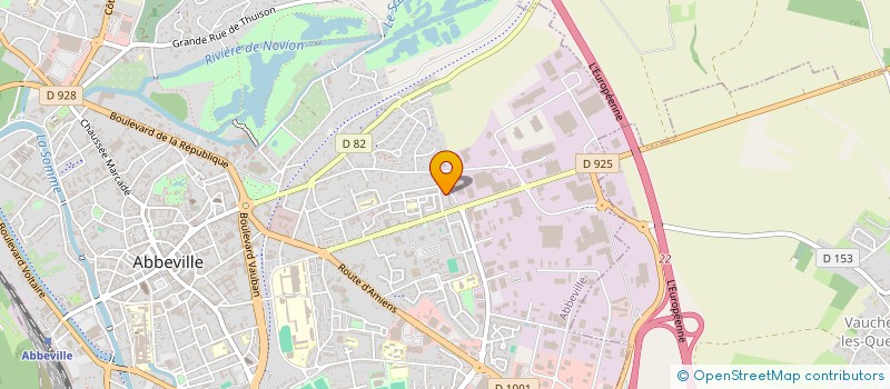 localisation de l'entreprise UN APPEL UN GESTE 55 ANS ET PLUS à ABBEVILLE