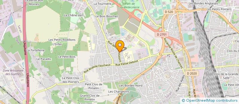 localisation de l'entreprise UN ARC EN CIEL POUR CLARA  SARAN