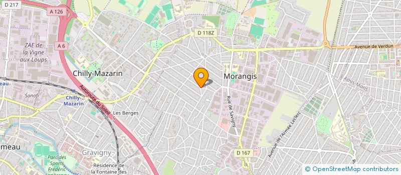 localisation de l'entreprise UN ART VITAL à MORANGIS