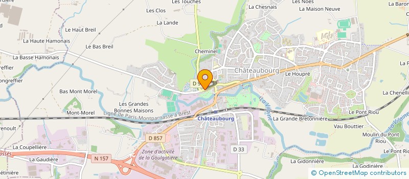 localisation de l'entreprise UN ATELIER 2 TAPISSIERES à CHATEAUBOURG