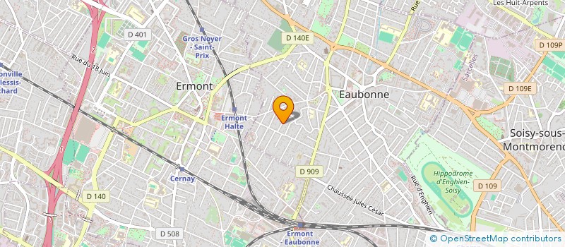 localisation de l'entreprise UN ATELIER DANS LES VERGERS à EAUBONNE