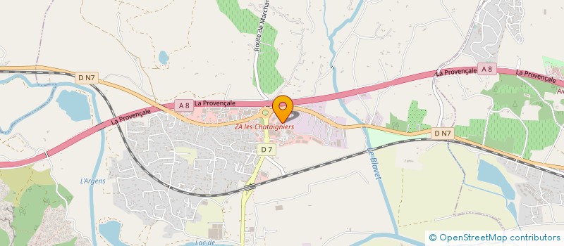 localisation de l'entreprise UN AUTRE ANGLE CONCEPT  ROQUEBRUNE-SUR-ARGENS