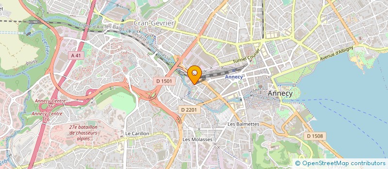 localisation de l'entreprise UN AUTRE ANGLE DE RUE à ANNECY