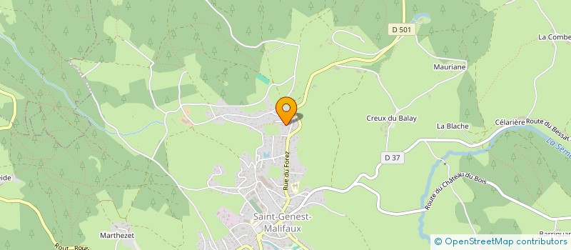 localisation de l'entreprise UN AUTRE ESPACE  SAINT-GENEST-MALIFAUX