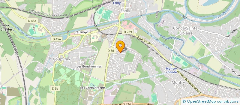 localisation de l'entreprise UN AUTRE REGARD à ESBLY