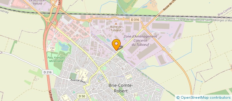 localisation de l'entreprise UN AVENIR A TOUS  BRIE-COMTE-ROBERT