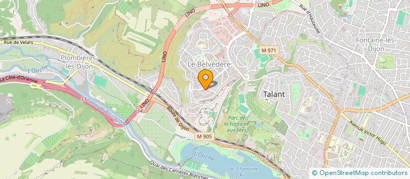 localisation de l'entreprise UN AVENIR POUR CHLOE  TALANT