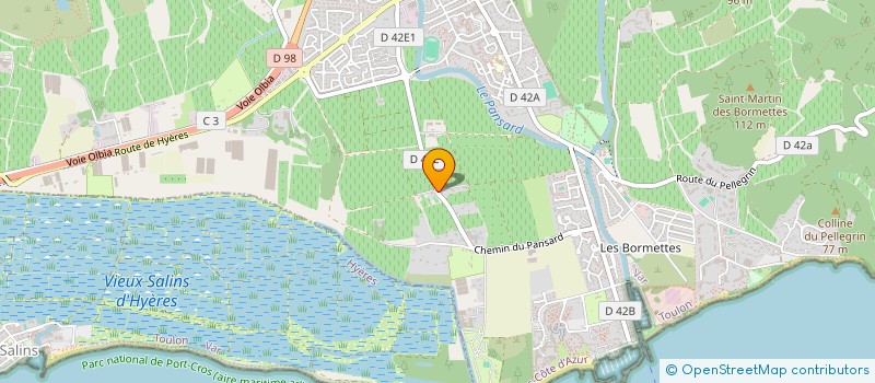 localisation de l'entreprise UN AVENIR POUR THIBAUD  LA LONDE-LES-MAURES