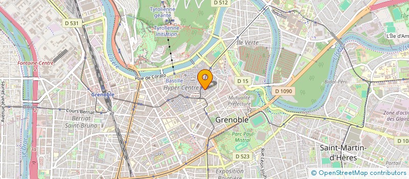 localisation de l'entreprise UN B.E VERDE à GRENOBLE