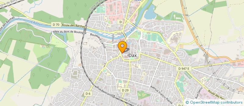 localisation de l'entreprise UN BAIN AU CHOCOLAT  DAX