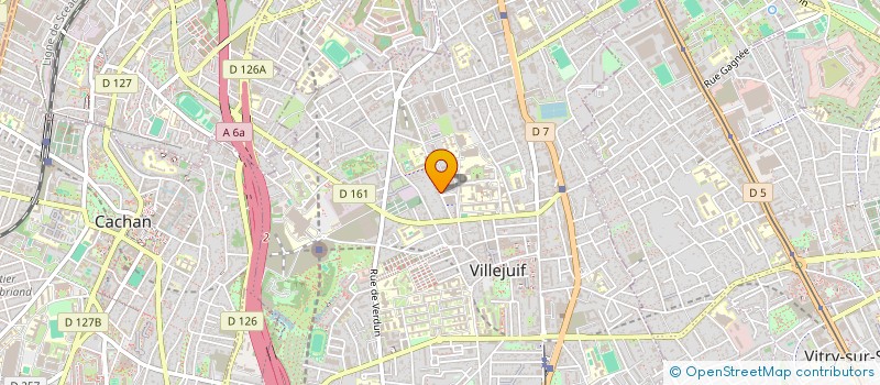 localisation de l'entreprise UN BALCON EN VILLE  VILLEJUIF