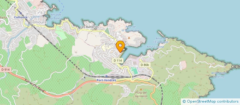 localisation de l'entreprise UN BALCON SUR LA MER  PORT-VENDRES