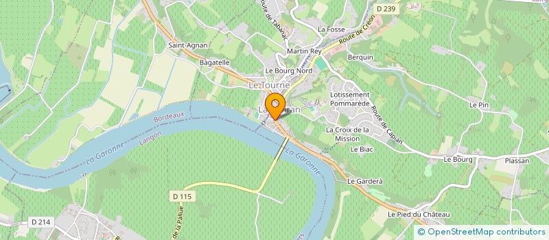 localisation de l'entreprise UN BONHEUR DE PRIMEUR  LANGOIRAN