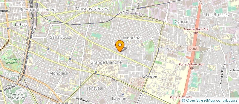 localisation de l'entreprise UN BRIN BIO  LYON