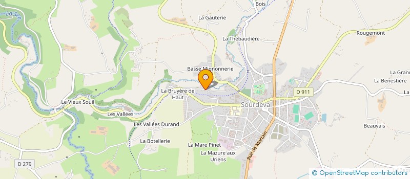 localisation de l'entreprise UN BRIN CADABRANT  SOURDEVAL