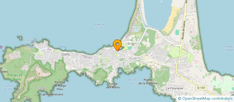 localisation de l'entreprise UN BRIN D'AIR à HYERES