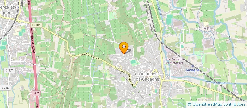 localisation de l'entreprise UN BRIN D'ELEGANCE  CHATEAUNEUF-DE-GADAGNE