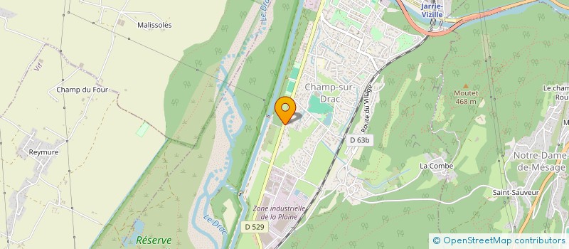 localisation de l'entreprise UN BRIN DE CREATION  CHAMP-SUR-DRAC