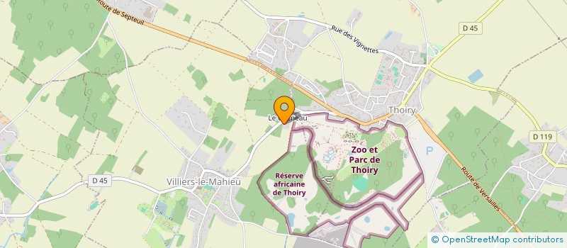 localisation de l'entreprise UN BRIN DE CREATION  VILLIERS-LE-MAHIEU