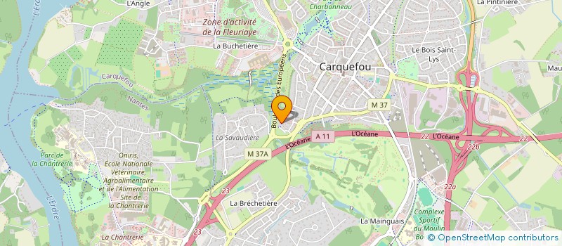 localisation de l'entreprise UN BRIN DE NATURE à CARQUEFOU