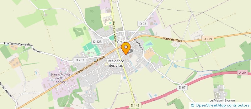 localisation de l'entreprise UN BRIN DE SOUVENIR  YERVILLE