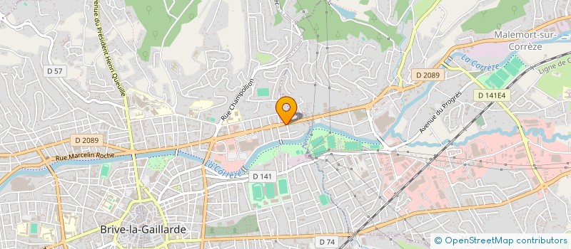 localisation de l'entreprise UN BRIN DE VERDURE  BRIVE-LA-GAILLARDE