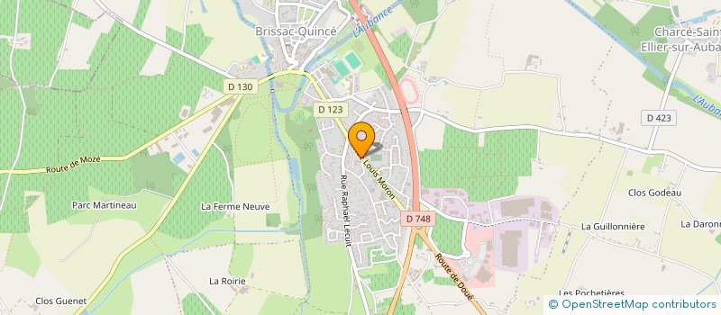 localisation de l'entreprise UN BRIN DEUX FLEURS à BRISSAC LOIRE AUBANCE
