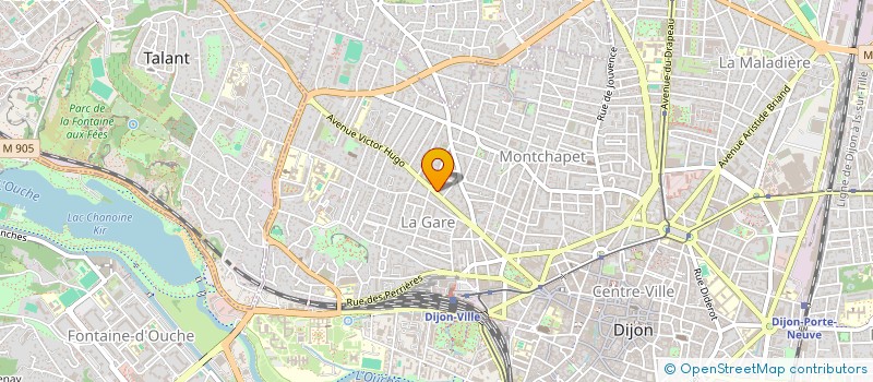 localisation de l'entreprise UN BRUN D'ELEGANCE à DIJON