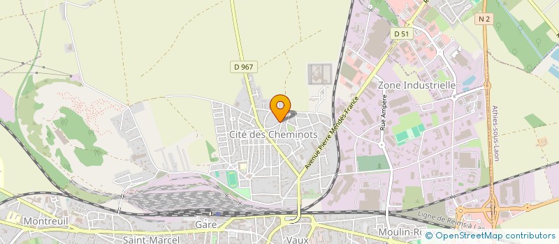 localisation de l'entreprise UN CABOT POUR LA VIE à LAON