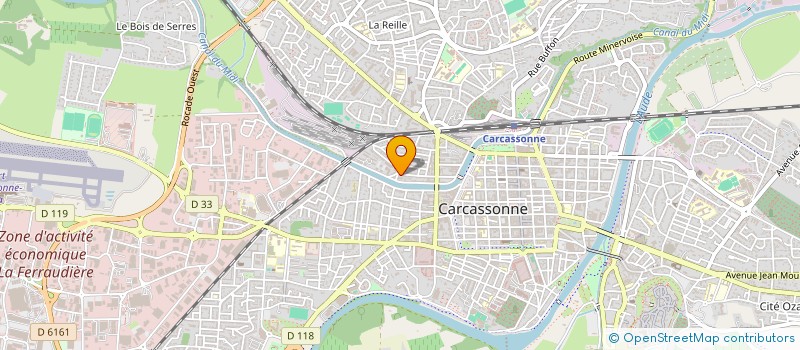 localisation de l'entreprise UN CANON SUR LE ZINC à CARCASSONNE
