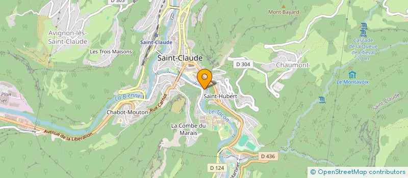 localisation de l'entreprise UN CAP POUR TOUS  SAINT-CLAUDE