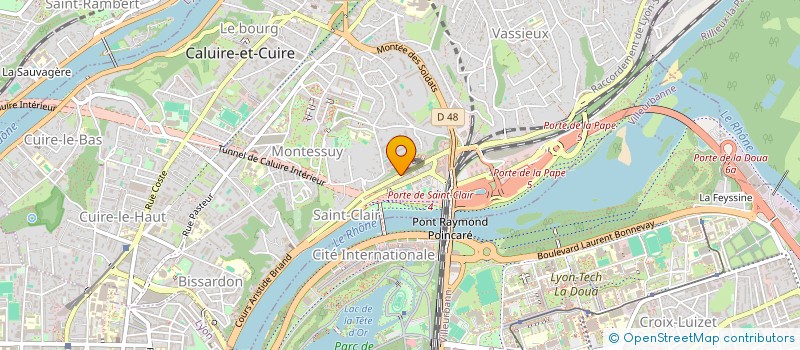 localisation de l'entreprise UN-CAR-NES  CALUIRE-ET-CUIRE