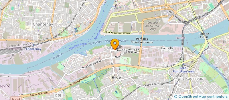 localisation de l'entreprise UN CARGO POUR LES ISLES à REZE