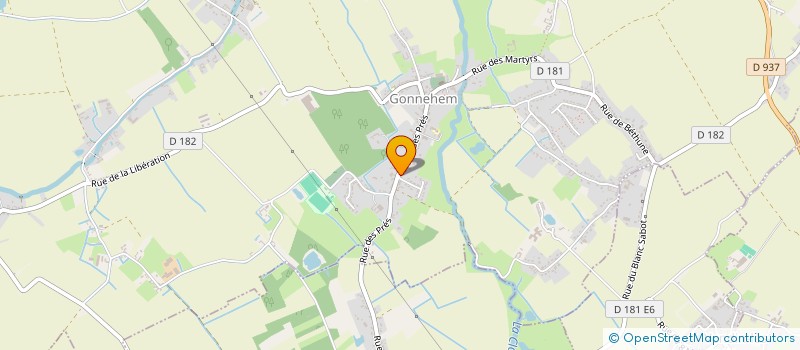 localisation de l'entreprise UN CENT DIX  GONNEHEM