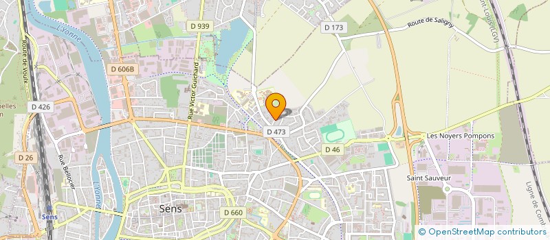 localisation de l'entreprise UN CHAMP NOUVEAU à SENS