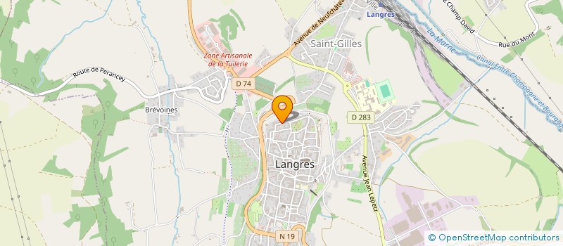 localisation de l'entreprise UN CHAT DANS LA MAIN à LANGRES