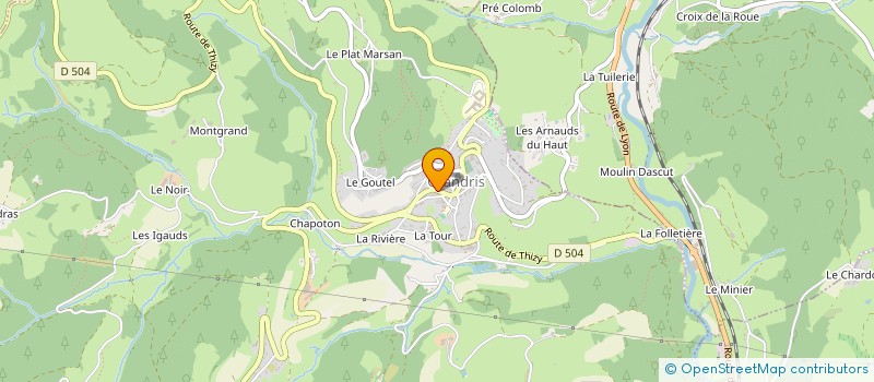 localisation de l'entreprise UN CHAT LA NUIT  GRANDRIS