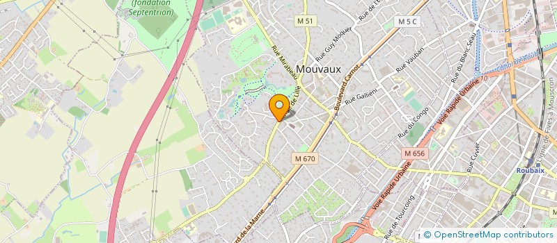 localisation de l'entreprise UN CHIEN DANS UN JEU DE QUILLES  MOUVAUX