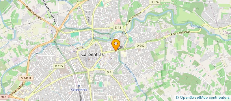 localisation de l'entreprise UN CHOIX DE VIE - AIDE ET SERVICES à CARPENTRAS