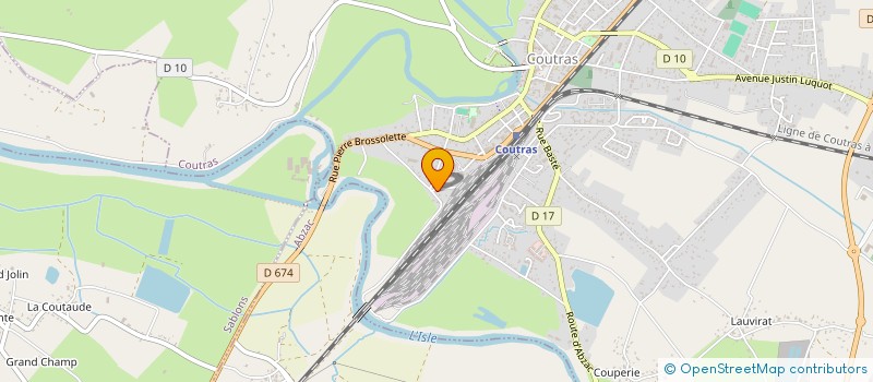 localisation de l'entreprise UN CHOUETTE PERIPLE  COUTRAS