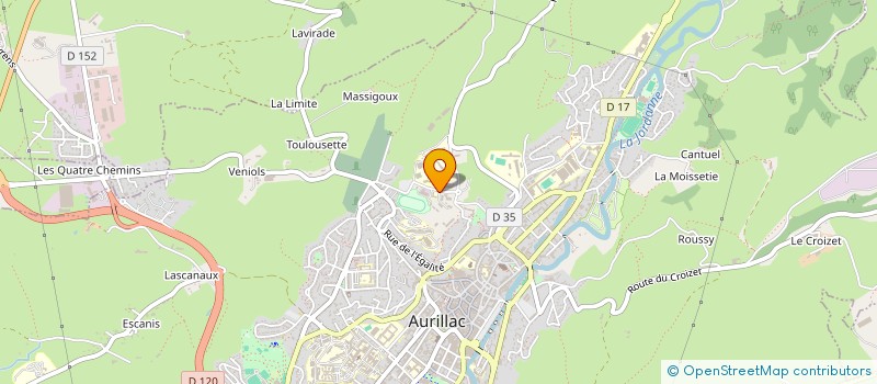 localisation de l'entreprise UN&CINQ à AURILLAC