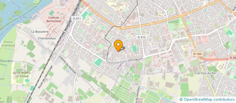 localisation de l'entreprise UN COEUR EN VERT à ANGERS