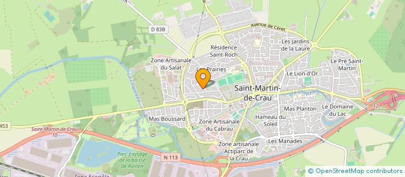 localisation de l'entreprise UN COEUR ET 4 PATTES à SAINT-MARTIN-DE-CRAU