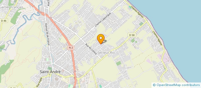localisation de l'entreprise UN COEUR SUR LA MAIN à SAINT-ANDRE