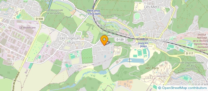 localisation de l'entreprise UN COEUR UN BALLON  LES LOGES-EN-JOSAS